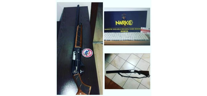 Konya’da uyuşturucu hap ele geçirildi