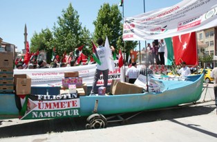 Beyşehir'de İsrail ve PKK'ya lanet yağdı