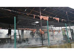 Samsun’da fabrika yangını kontrol altına alındı