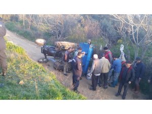 Ağır yaralanan traktör sürücüsü kurtarılamadı