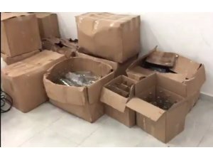 İstanbul’da alkol imalathanesine çevrilen hurda deposuna kaçak içki operasyonu