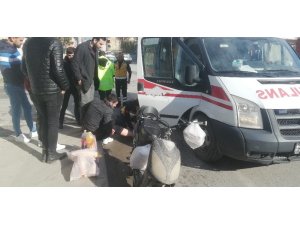 Cip ile elektrikli bisiklet çarpıştı: 1 yaralı