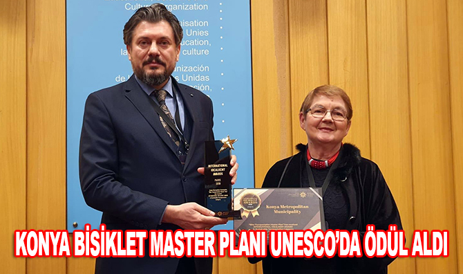 Konya Büyükşehir’in Bisiklet Master Planı UNESCO’da ödül aldı