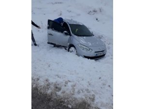 Mazıdağı’nda yoğun kar yağışı kazalara davetiye çıkardı