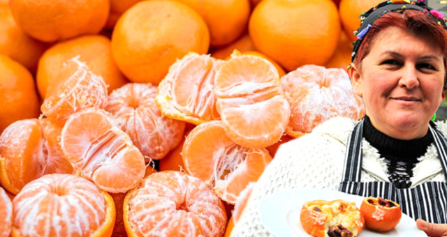 Mandalina dolması, mandalina sütlacı derken şimdi de mandalina tarhanası yaptı