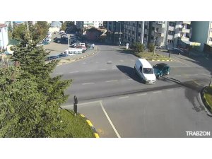 Rize’deki ve Trabzon’daki kazalar MOBESE’ye böyle yansıdı