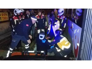 Samsun’da tramvay yayaya çarptı: 1 yaralı
