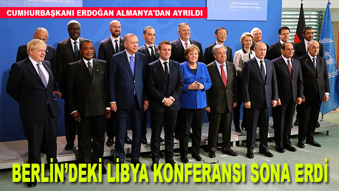 Berlin'deki Libya Konferansı sona erdi