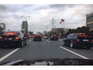 İstanbul’da asker uğurlama konvoyunda “drift” terörü