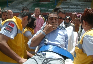 Gazze gönüllü Konya'ya getirildi