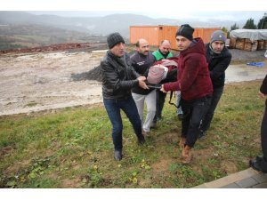 İzmit’te kontrolden çıkan otomobil şarampole devrildi: 1 yaralı