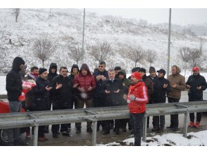 Havza’da kazanın olduğu yerde anma