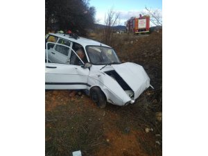 Denizli’de trafik kazası: 2 yaralı
