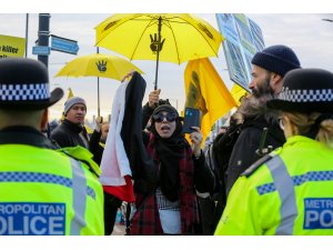 Abdulfettah es-Sisi Londra'da protesto edildi