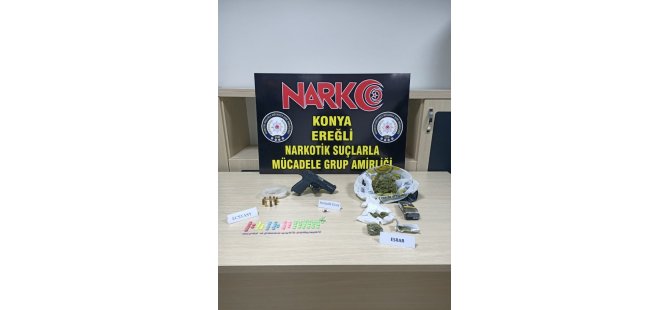 Şüphe üzerine durdurulan araçtan uyuşturucu çıktı
