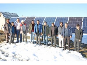 Köyün içme suyu problemi güneş enerjisiyle çözüldü