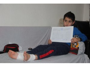 Kartopu oynarken yanan çocuklardan biri taburcu oldu