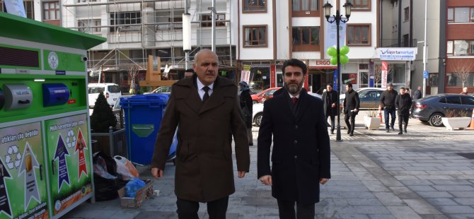 Kızılcahamam'da "atık toplama" noktası oluşturuldu