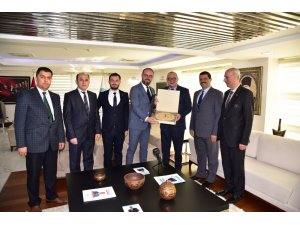 Demirci heyetinden Başkan Ergün’e OSB teşekkür