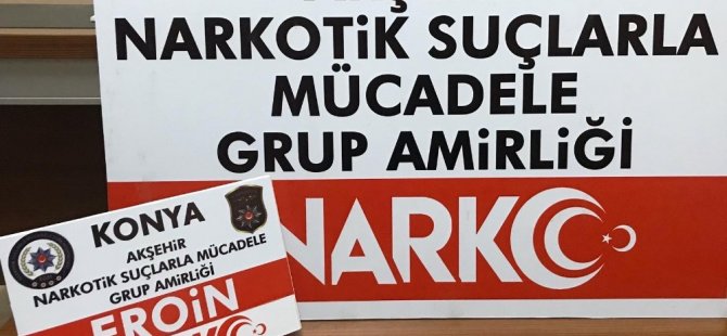 Konya’da durdurulan araçta uyuşturucu bulundu