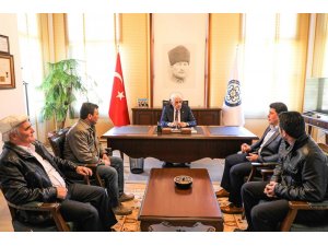 Süt üreticilerinden Başkan Gürün’e ziyaret