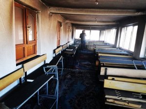 Erciş’te Kur’an kursunda yangın