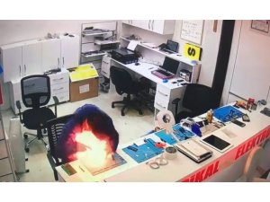 Cep telefonu bataryasının patlamasıyla ölümden dönen tamirci o anları anlattı