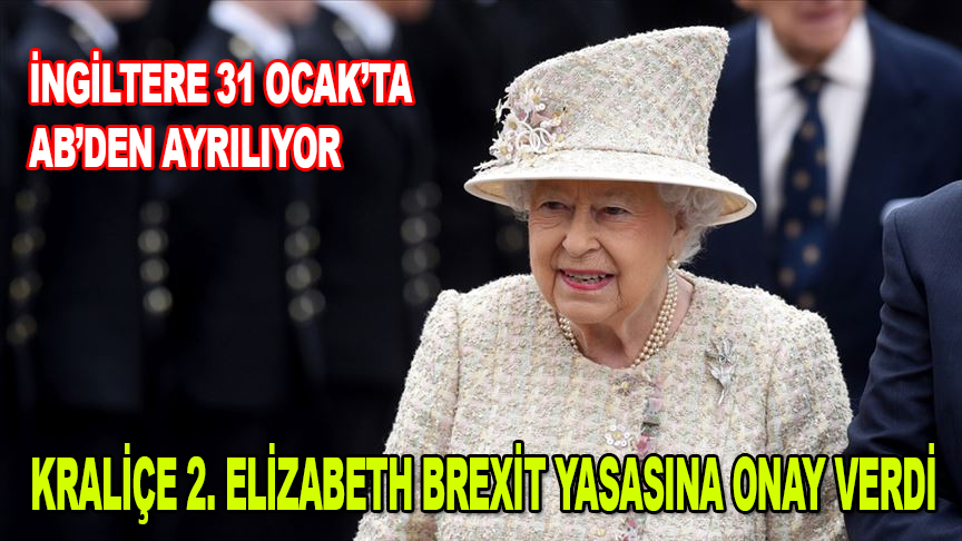 Kraliçe 2. Elizabeth, Brexit yasasına onay verdi