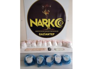 Gaziantep’te 14 kilo metamfetamin ele geçirildi