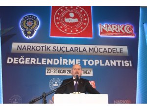 Bakan Soylu: 2019 yılında uyuşturucudan 25 bin 619 kişi tutuklandı