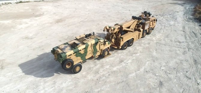 Askeri araçların 46 tonluk kurtarıcısı M4K zorlu testleri başarıyla geçti