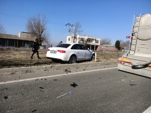 İlçe milli eğitim müdürü trafik kazası geçirdi
