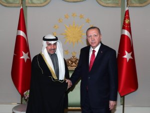 Cumhurbaşkanı Erdoğan, Kuveyt Ulusal Meclis Başkanı Marzuk Ali El Ganim’i kabul etti