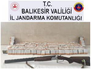 Balıkesir’de kaçak sigara satan şahıs yakalandı