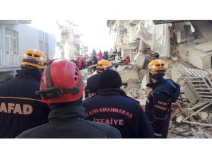 Kahramanmaraş itfaiye ve AFAD ekipleri Elazığ’da