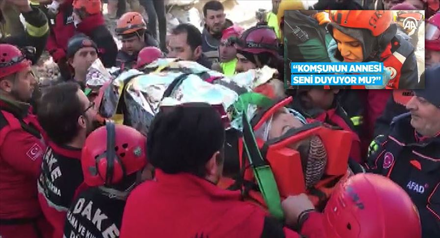 Enkaz altında kalan "Azize"den sevindiren haber