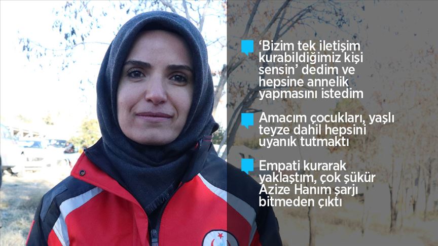 Sağlık personeli Emine Kuştepe, o anları anlattı: