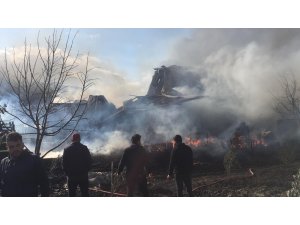 Hatay'da gıda fabrikasında yangın
