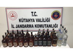 Kütahya’da 36 litre kaçak içki ele geçirildi
