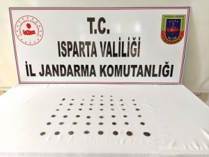 Isparta’da Roma ve Bizans Dönemlerine ait 51 adet sikke ele geçirildi