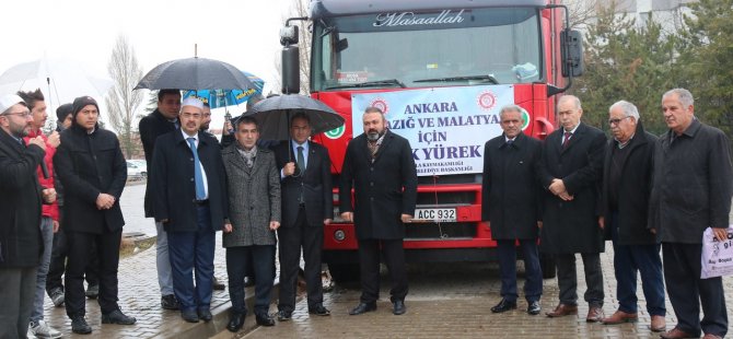 - Bala'da Elazığ ve Malatya'daki depremzedelere yardım