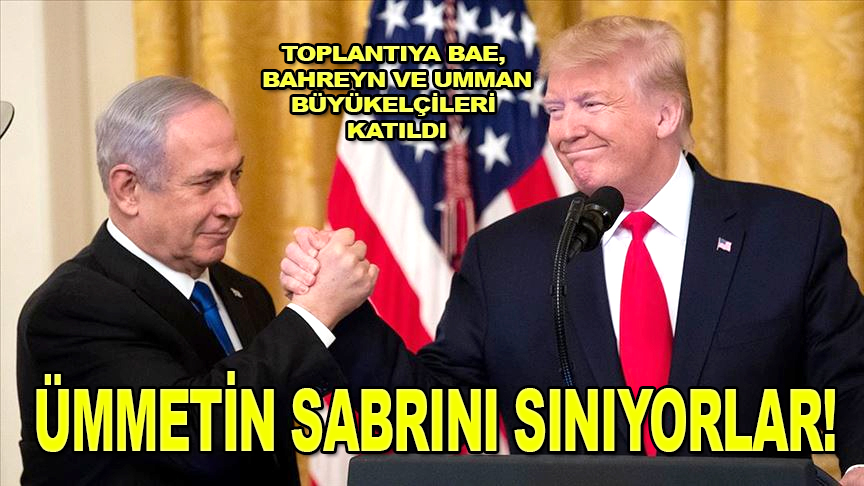 Ümmetin sabrını sınıyorlar! ABD Başkanı Trump sözde Orta Doğu barış planını açıkladı