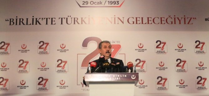 Büyük Birlik Partisi 27’inci kuruluş yıl dönümünü kutladı