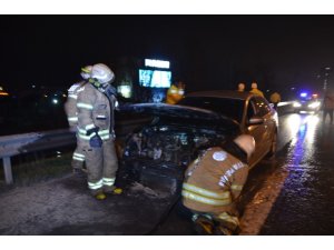 Yeni aldığı ikinci el otomobili kül olan sürücü o anları gülerek anlattı