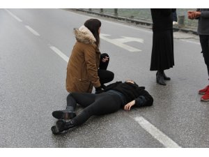 Samsun’da otomobil yayaya çarptı: 1 yaralı