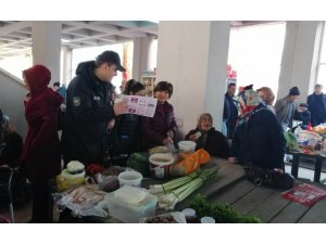 Alaçam polisi KADES uygulamasını anlattı