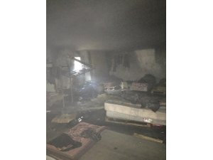 Alanya’da muz deposunda yangın