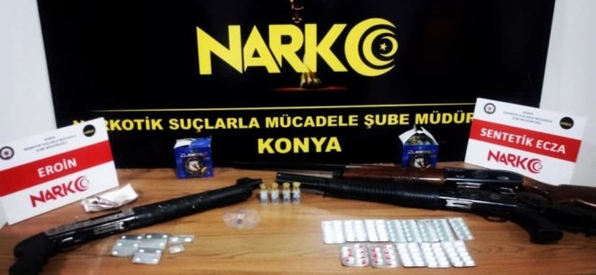 Konya’da uyuşturucu operasyonu