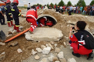 Ereğli'de afet tatbikatı
