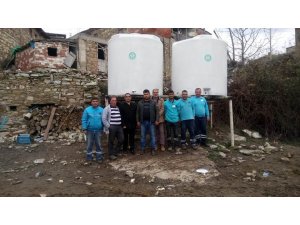 Büyükşehirden çiftçilere su deposu desteği